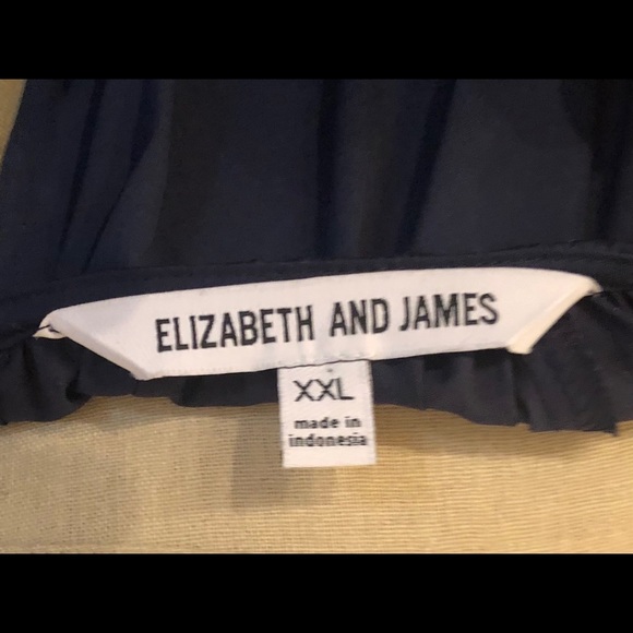 Elizabeth and James Navy Blue Tunic Dress - Picture 3 of 5